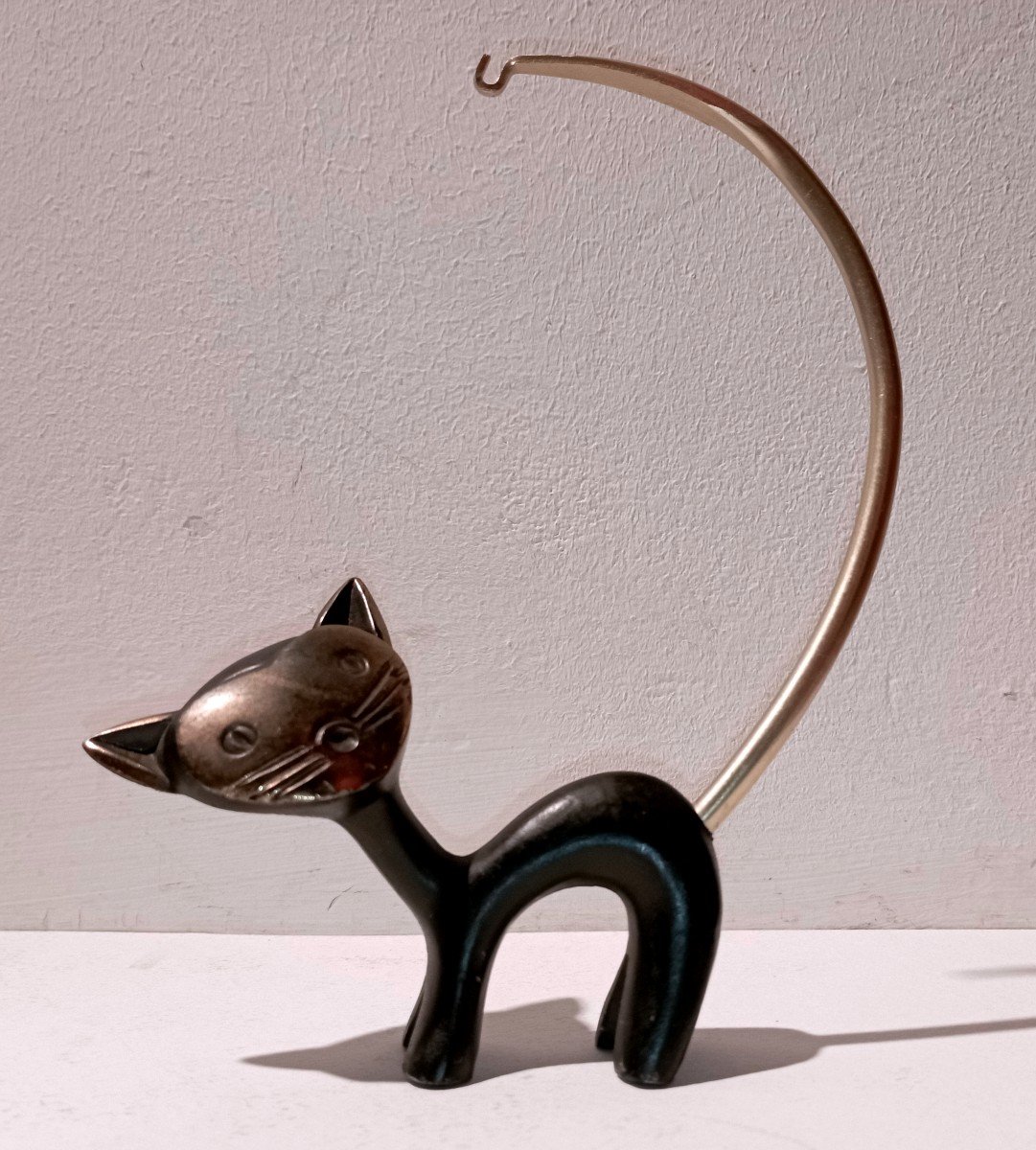 "kitten" Bronze By Walter Brosse (attr)