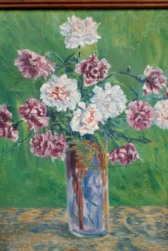 “bouquet Of Carnations” By Marcelle Fetu Around 1920-photo-2
