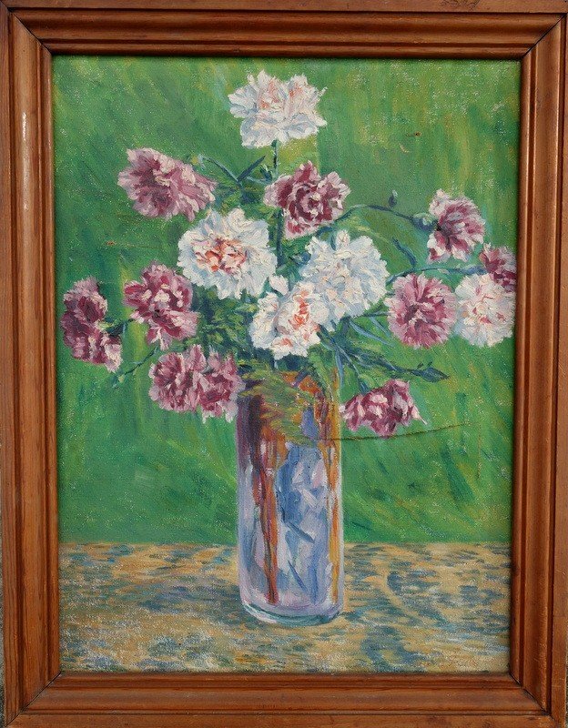 “bouquet Of Carnations” By Marcelle Fetu Around 1920