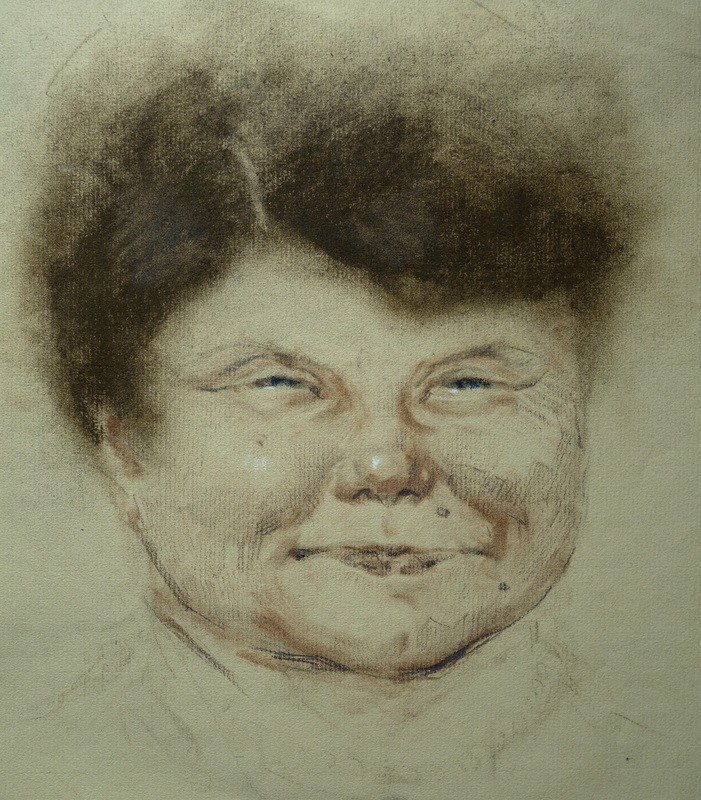 "La MERE de l'ARTISTE " par Gaston HOFFMANN vers 1910/20-photo-2