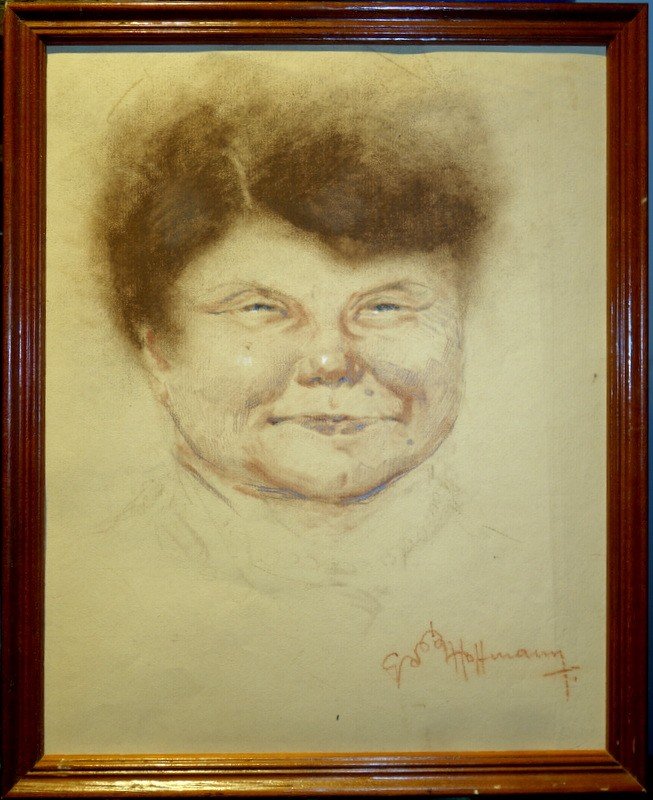 "La MERE de l'ARTISTE " par Gaston HOFFMANN vers 1910/20