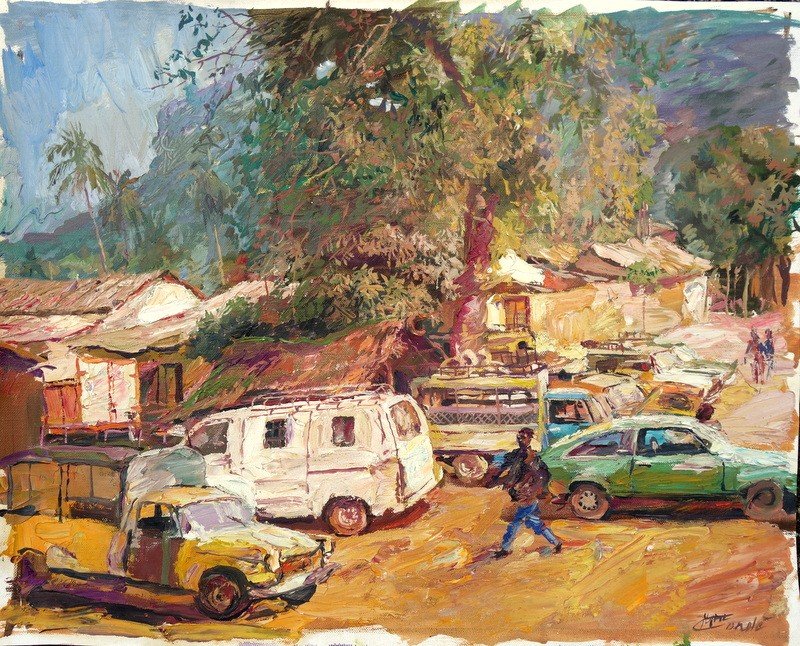 "PARKING AFRICAIN" par Irina CONDE...GUINEE vers 1980/90