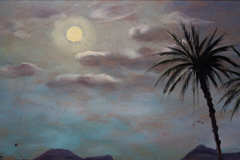 "CAMPEMENT BEDOUIN sous la LUNE" .. William BIEHN ...MAROC vers 1950-photo-3