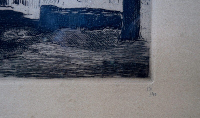 "bormes Les Mimosas" Strong Water By Jean Peske Circa 1930-photo-2