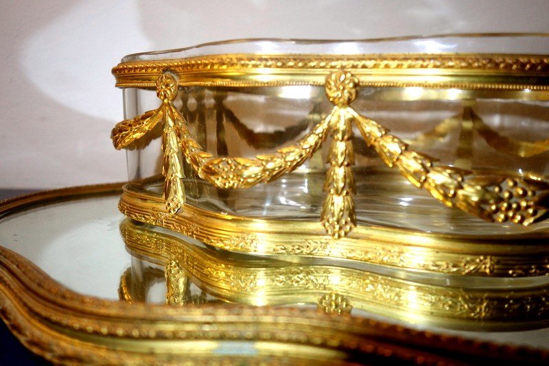 "table Center" On Its Mirror Tray.. Late 19th Century-photo-3