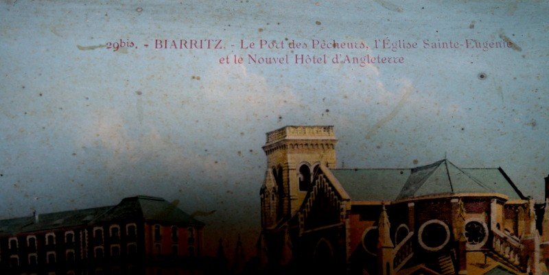 "biarritz" Lot Of 3 Chromolithographs Circa 1930-photo-3