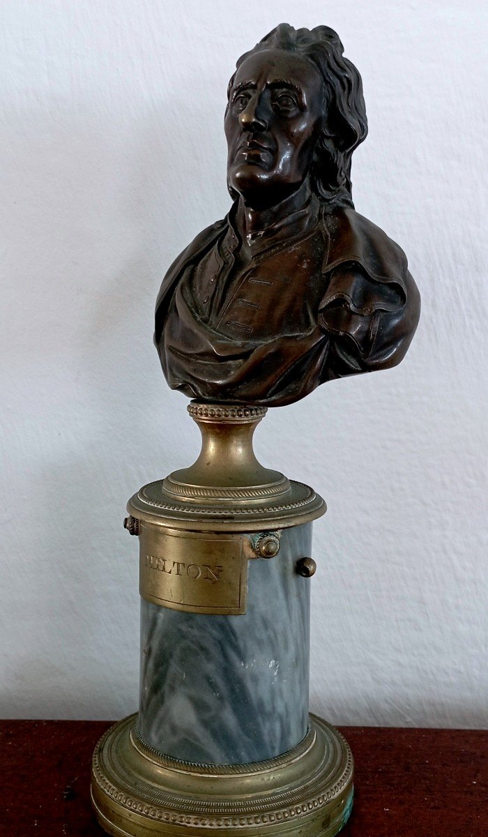 "John MILTON " Poéte  Anglais ...Bronze 19 éme 