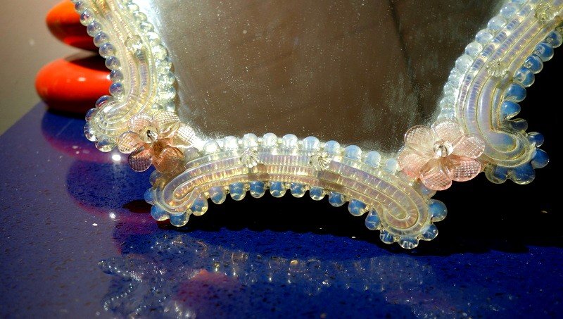 "venetian Mirror" .....murano Circa 1950/60-photo-4