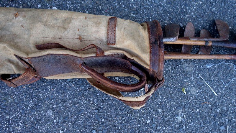 "bag And 6 Golf Clubs" Circa 1950-photo-5