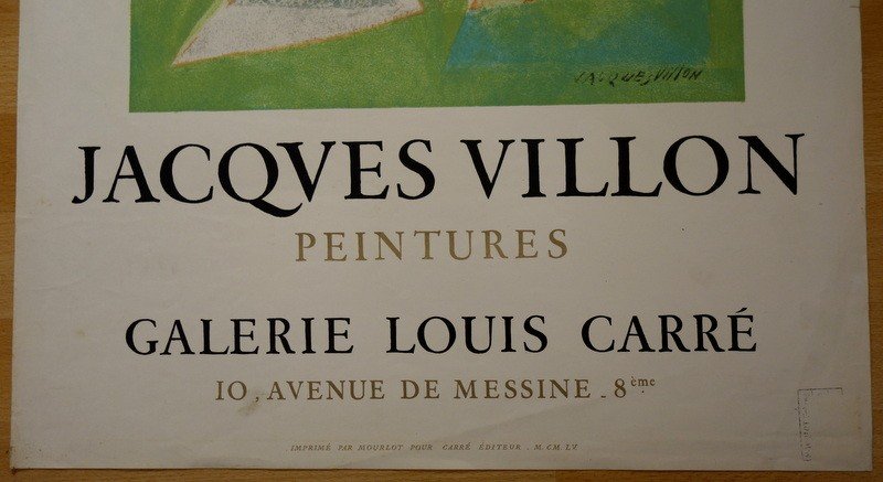 Poster Galerie Louis Carre "jacques Villon" ....1955....mourlot-photo-2