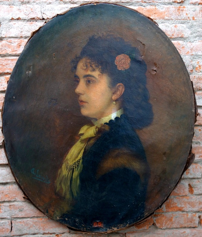 "young Woman" By Antoine Laborde Circa 1870/80-photo-2