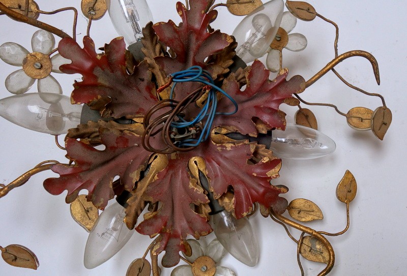 "ceiling Or Wall Light" Maison Banci Or Bagues ...1960/70-photo-2