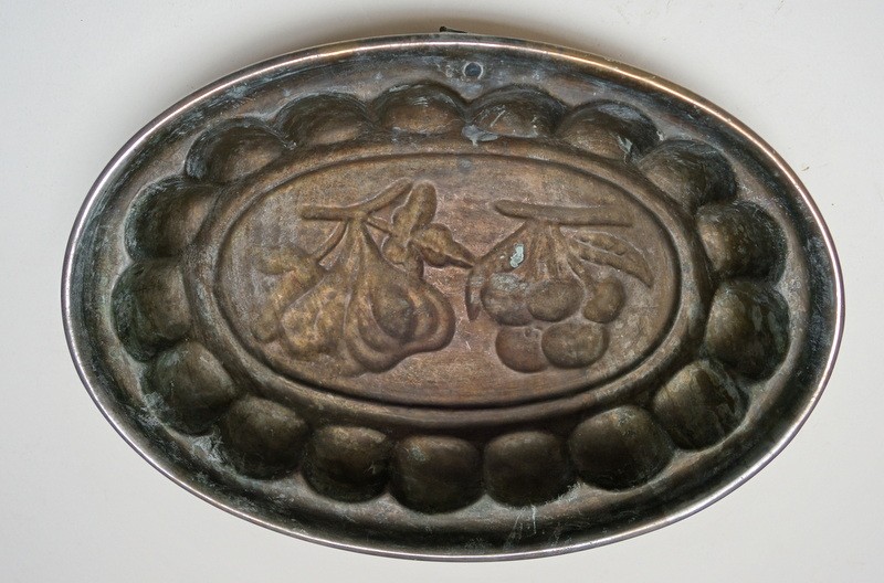 "fruit Cake Mold" In Copper...19th Century-photo-3