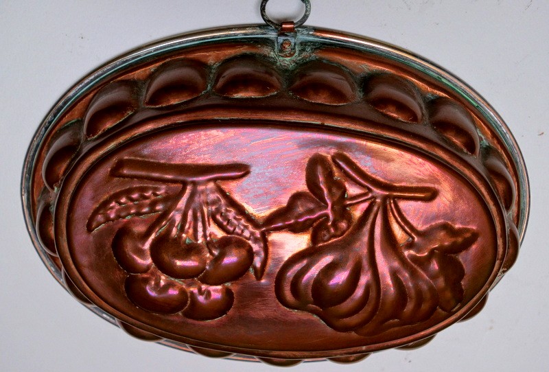 "fruit Cake Mold" In Copper...19th Century