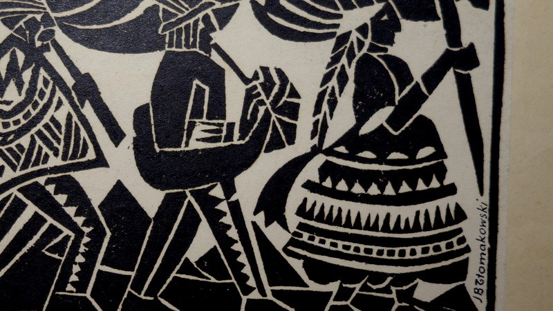 "the Defile" By Janusz Tlomakowski (polish)...paris 1925/30-photo-2