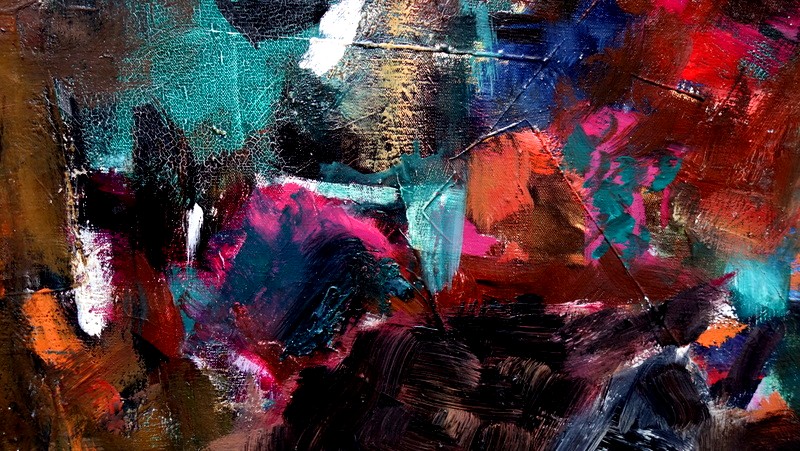 "ABSTRACTION MULTICOLORE" par Batta MIHAILOVITCH vers 1959/60-photo-4