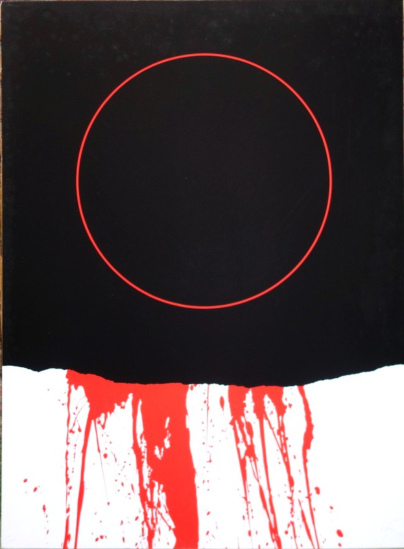 "the Red Circle" Lithograph By Gustavo Torner (spanish)..1974