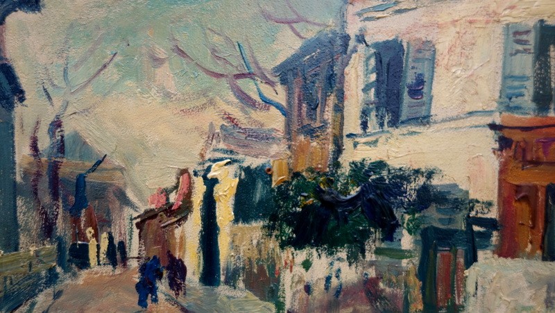 "RUE de MONTMARTRE" par René ZIMMERMANN ,PARIS 1959-photo-3