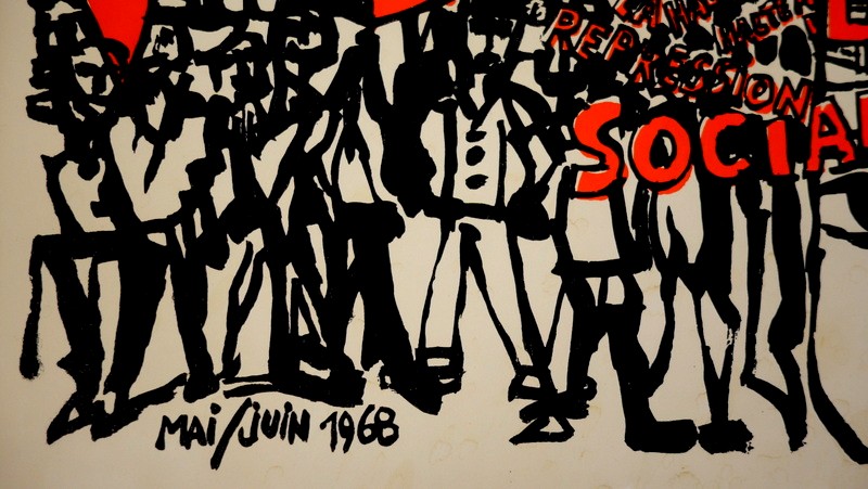 "popular Government" Litho Gabriel Paris, May 68-photo-3