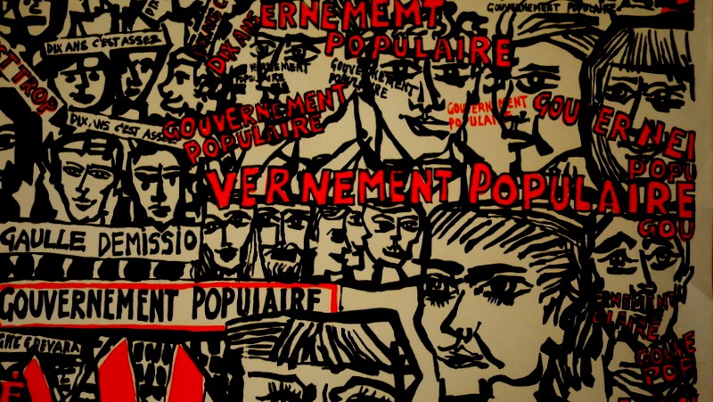 "popular Government" Litho Gabriel Paris, May 68-photo-2