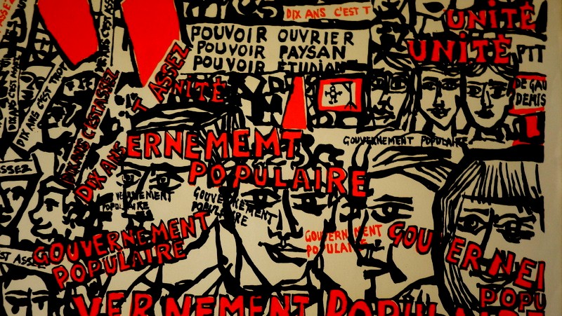 "popular Government" Litho Gabriel Paris, May 68-photo-3
