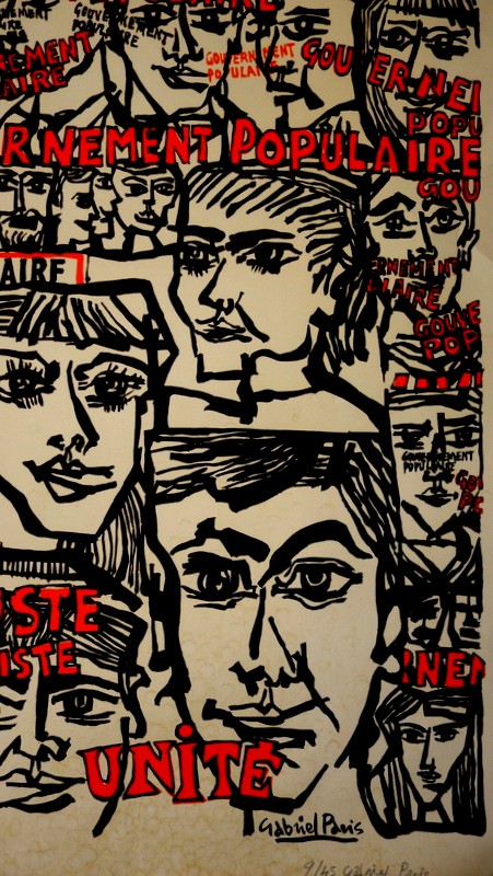 "popular Government" Litho Gabriel Paris, May 68-photo-4