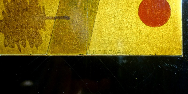 "OMBRES" Laque de Michel FROIDEVAUX  vers 1970/80-photo-4