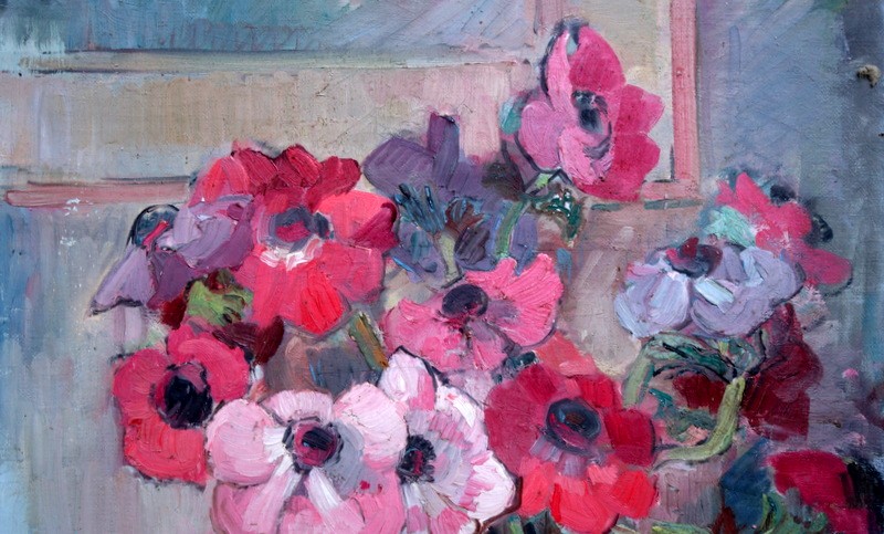 "BOUQUET de PIVOINES" par Suzanne KAEHRLING vers 1930/40-photo-3