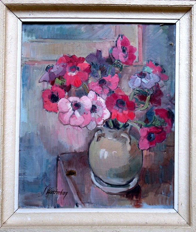 "BOUQUET de PIVOINES" par Suzanne KAEHRLING vers 1930/40