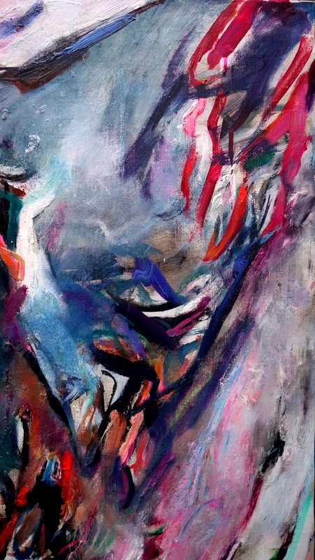 “pink Abstraction” Batta Mihailovitch (serbian)..1965 Paris-photo-3