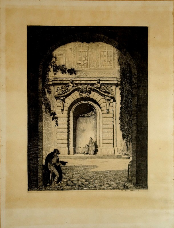 "the Fountain Of The Customs Hotel" René Buthaud, Bordeaux 1934-photo-2