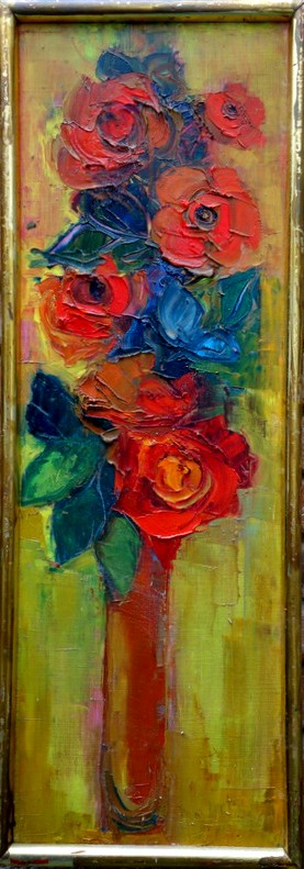 "red Roses" By Marie Pirot ...1970/80