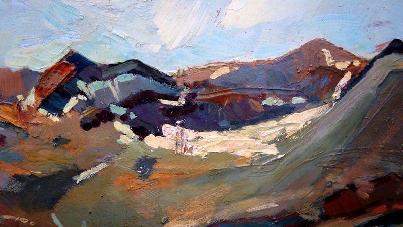 "lake Of The Pyrenees" By André Duprat Circa 1950/60-photo-4