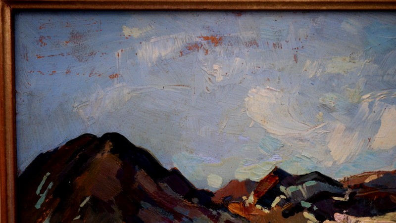 "lake Of The Pyrenees" By André Duprat Circa 1950/60-photo-3