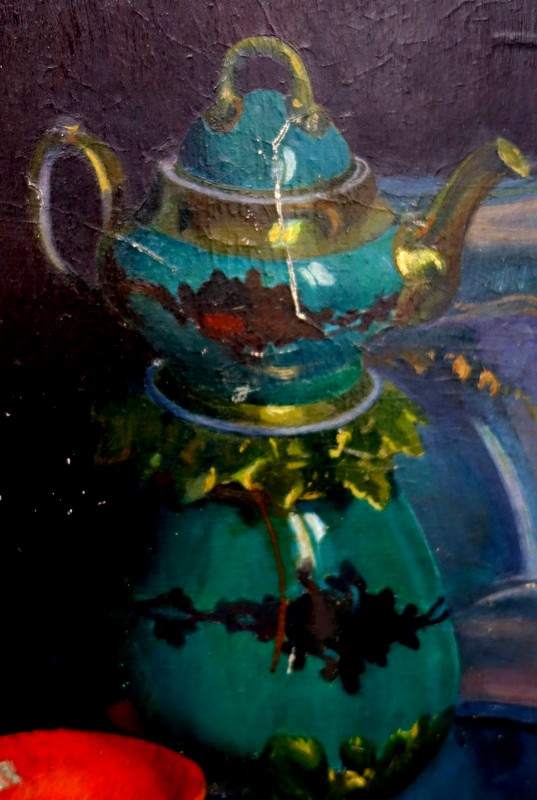 "the Green Teapot" By Gaby Lalanne (attr) Circa 1930-photo-3