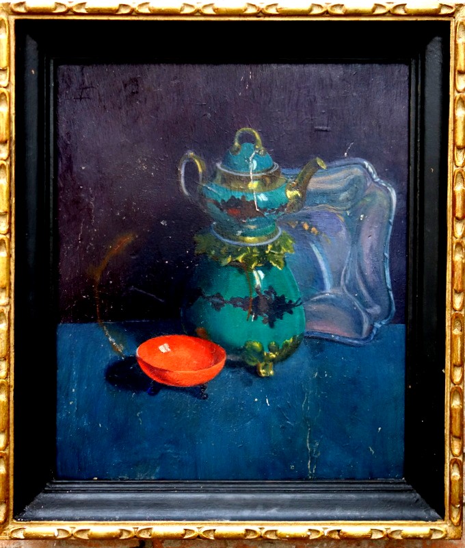 "the Green Teapot" By Gaby Lalanne (attr) Circa 1930