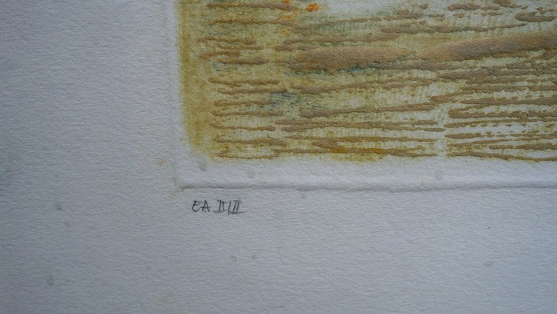 "Un ETE dans l'OUEST" lithographie par LOUTTRE .B-photo-1