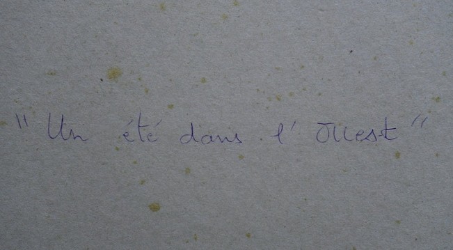 "Un ETE dans l'OUEST" lithographie par LOUTTRE .B-photo-3