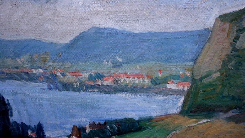 "side Of Lake Annecy" By Jpdelamotte, Salon From 1936-photo-3