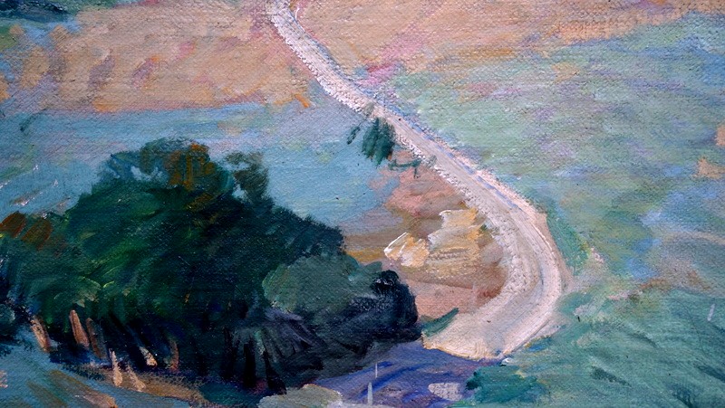 "side Of Lake Annecy" By Jpdelamotte, Salon From 1936-photo-3