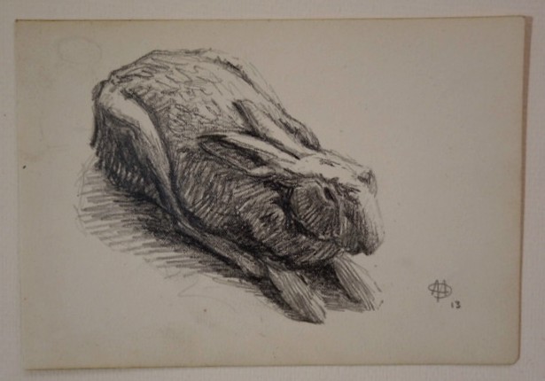 2 Drawings Of "lievre" By Alfred Andrieux ...1913-photo-2