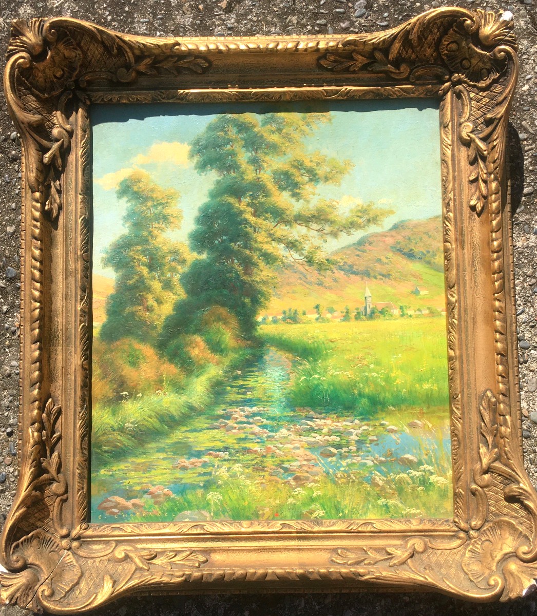 "EYWILLER" par Eugéne CHAFFANEL ...ALSACE  vers 1900/1910