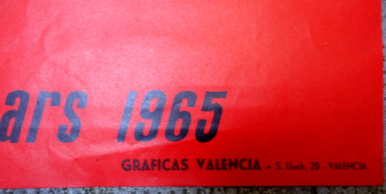 Affiche "CERAMIQUE et  VERRE" VALENCIA ...Espagne 1965-photo-1
