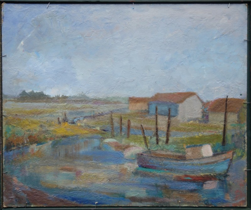 "FLEURS de CERISIER et POMME" par Julien HENGE vers 1960-photo-3