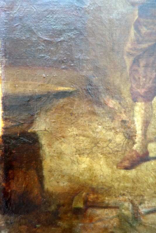 "blacksmith And Customer" By G.gamberini (italian) Circa 1890-photo-1