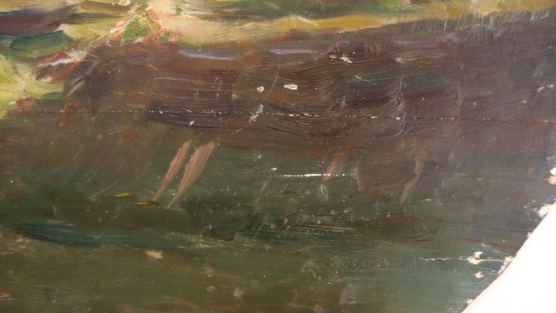 "PAYSAGE BRETON" Ecole Bretonne vers 1920/1930-photo-4