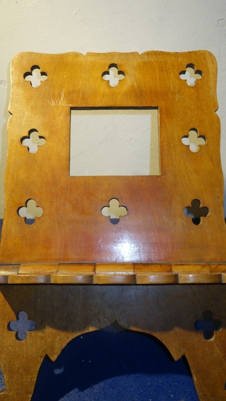 Wooden "bible Holder Or Bookstand" Circa 1920/30-photo-4