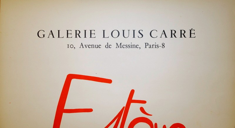 Affiche "ESTEVE " par MOURLOT ..Galerie Louis CARRE ..1948-photo-2