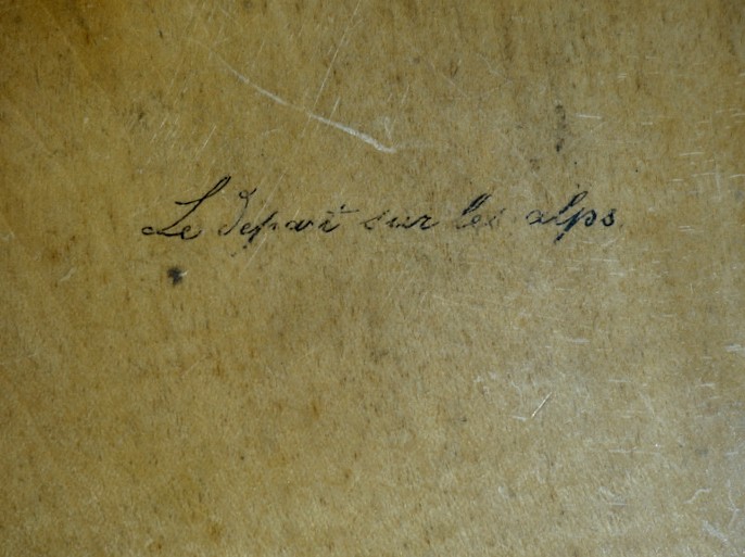 "painted Octagonal Cup" ......switzerland 19th Century -photo-4