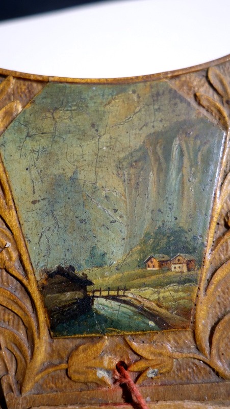 "painted Octagonal Cup" ......switzerland 19th Century -photo-8